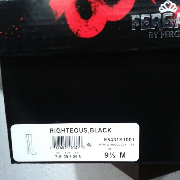 Fergie Fergalicious Black Boot - Brand NWB - Picture 2 of 6